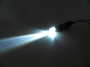 BA9s T4W LED lampa med 1x konvex LED för 12 V