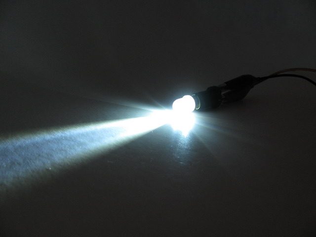 BA9s T4W LED lampa med 1x konvex LED för 12 V