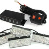 Blixtljus kit med 4x LED lampor för 12 V