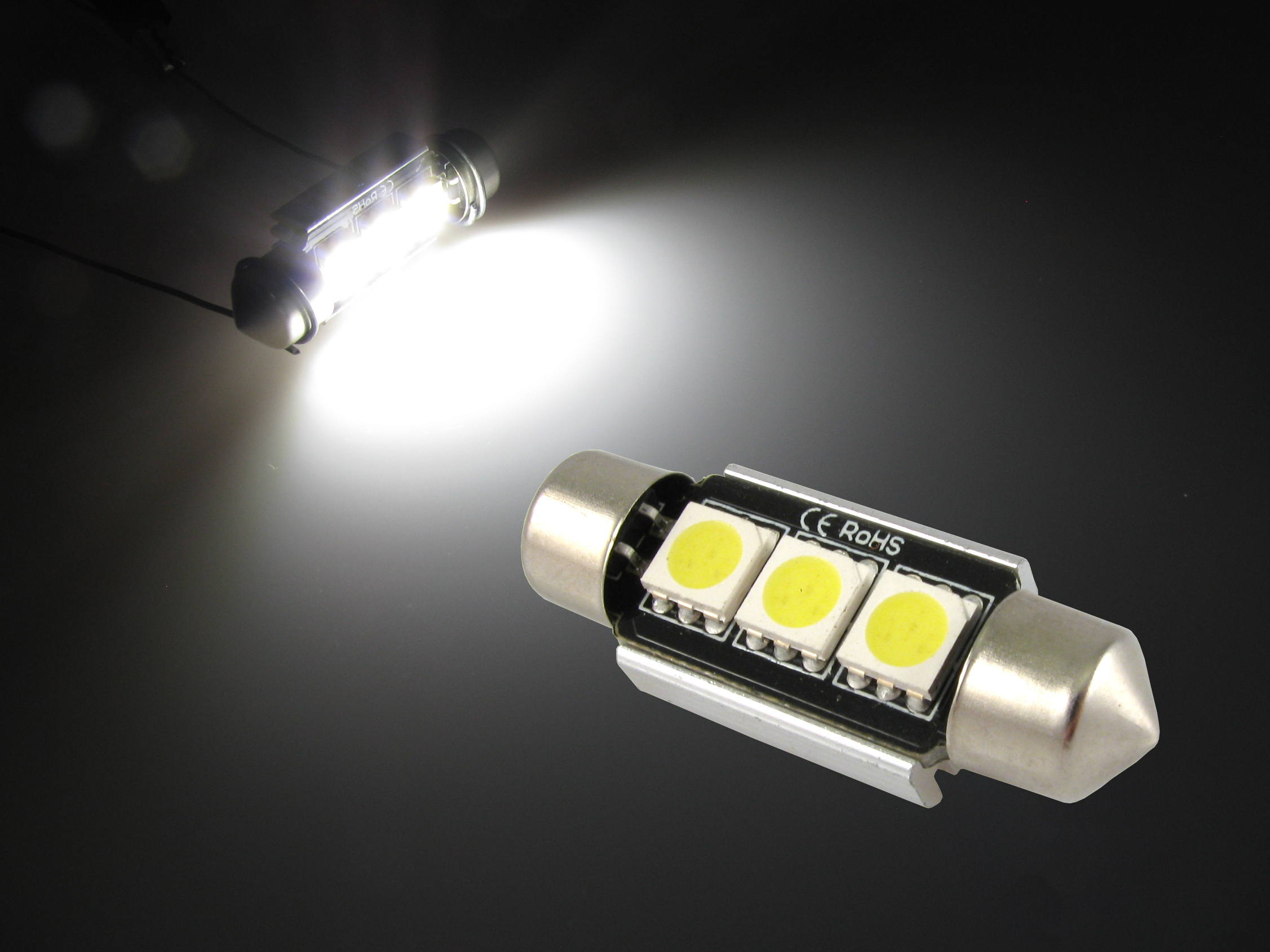 CANbus LED spollampa med kylfläns för 12 V