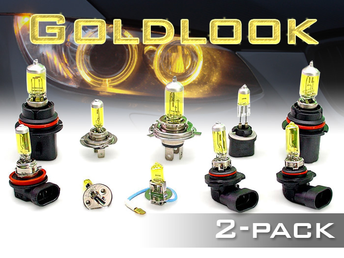 Goldlook lampor med gult ljus för 12 V