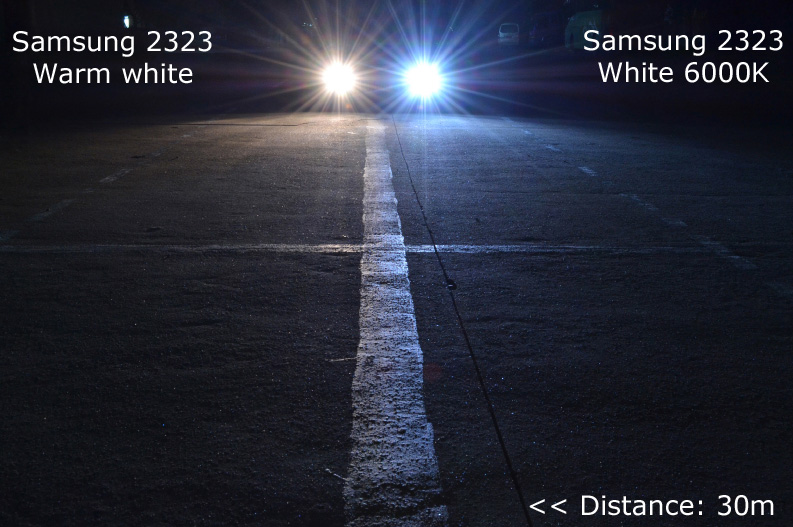 H7 LED lampa med 12x Samsung SMD för 12 V & 24 V