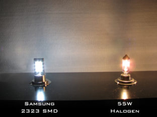 H7 LED lampa med 12x Samsung SMD för 12 V & 24 V