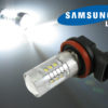 H8 LED lampa med 16x Samsung SMD för 12 V & 24 V