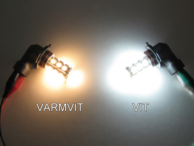 HB3 9005 P20d LED lampa med 18x SMD för 12 V