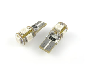 T10 W5W CANbus LED lampa med 5x 5050 SMD för 12 V