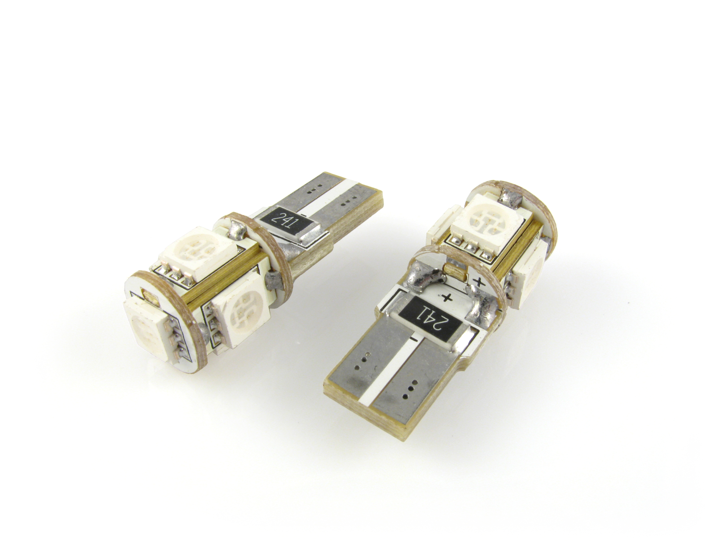 T10 W5W CANbus LED lampa med 5x 5050 SMD för 12 V