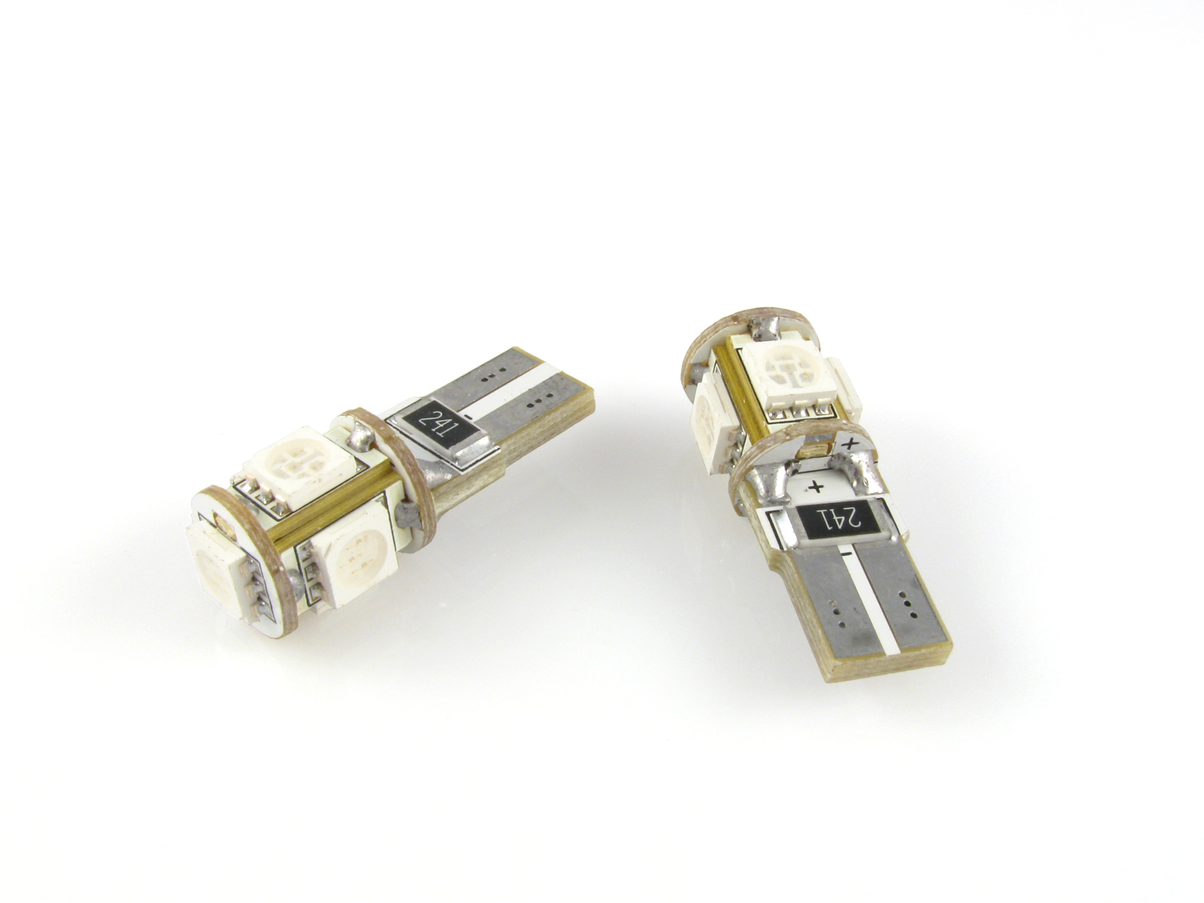 T10 W5W CANbus LED lampa med 5x 5050 SMD för 12 V