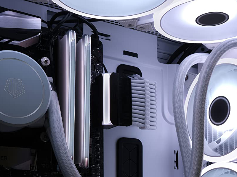 EZDIY-FAB vinklad 24-pin ATX kontakt för moderkort med ARGB ljus - Bild 3